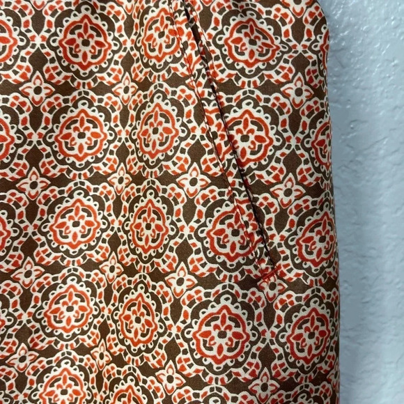 Banana Republic Silk Blend Paisly Design Skirt Size 8 - Picture 2 of 4